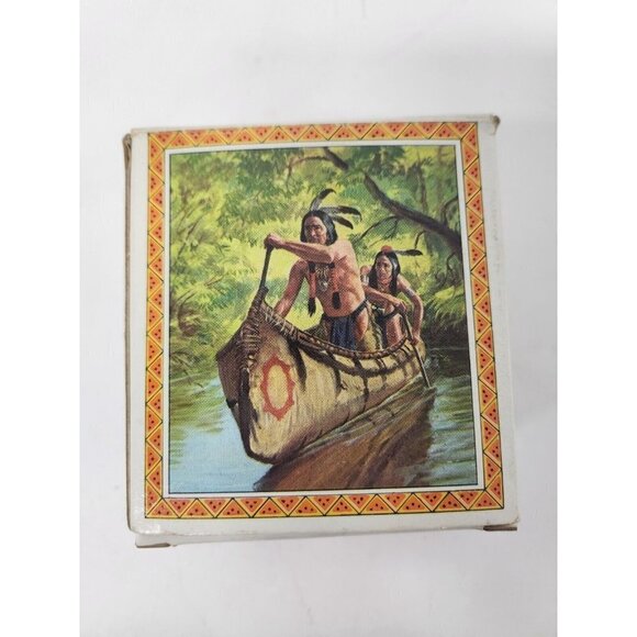 VINTAGE Avon 72 Indian Chieftain Spicy Aftershave Head Bottle Glass Decanter - Picture 2 of 7